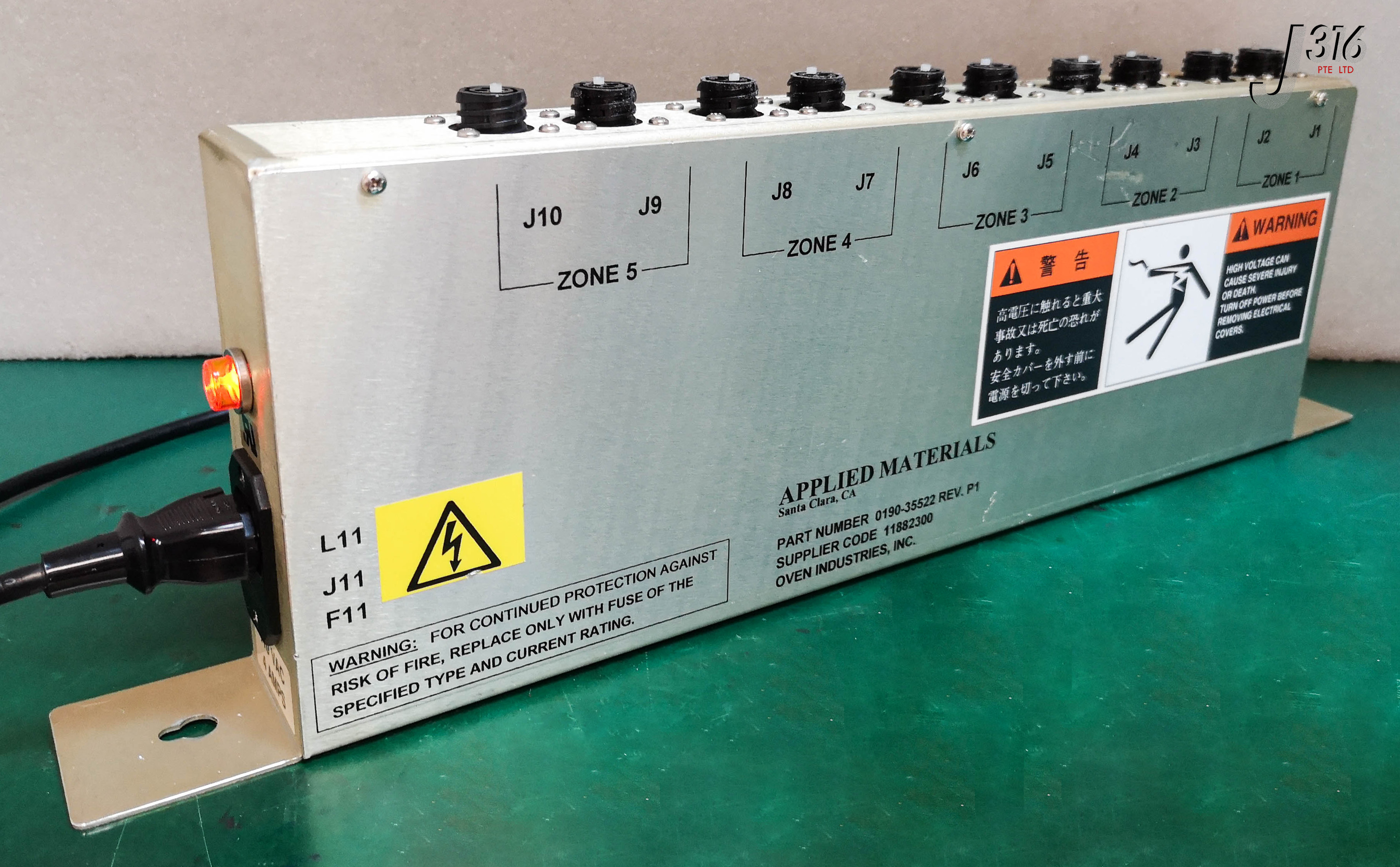 15856 APPLIED MATERIALS CONTROLLER, TEMP, HEATED EXHAUST 0190